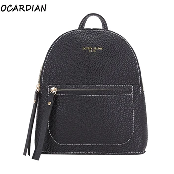 OCARDIAN Backpack Women Female Leather Shoulder Bag Fashion Small Mini Letter Casual Purse Mobile Phone Travel Bag A27
OCARDIAN Backpack Women Female Leather Shoulder Bag Fashion Small Mini Letter Casual Purse Mobile Phone Travel Bag A27