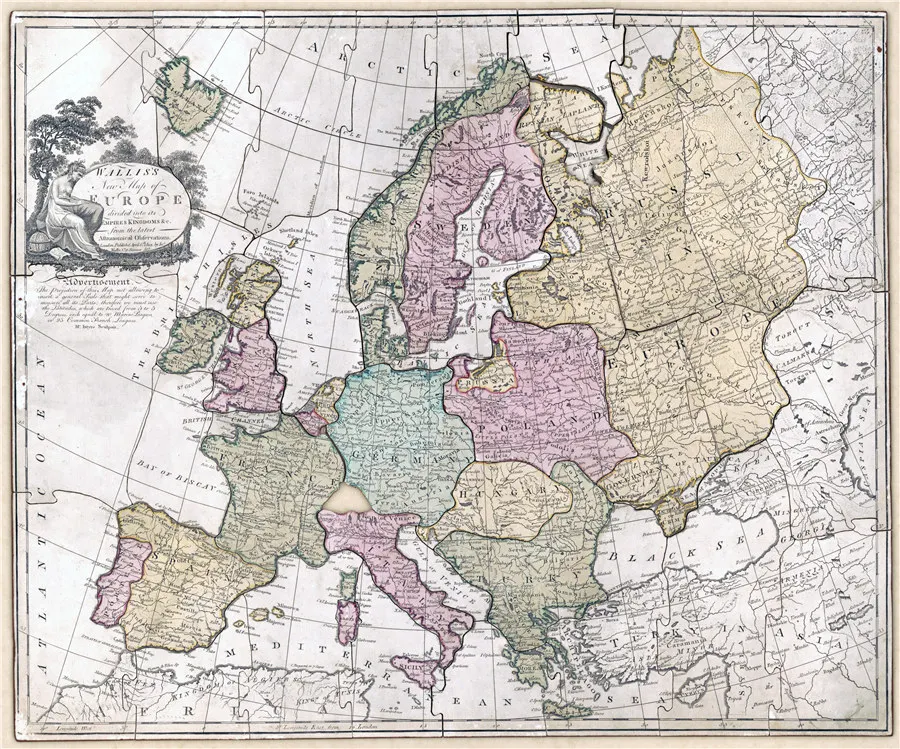 large-detailed-old-political-map-of-Europe-1814