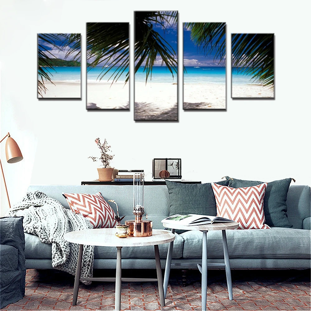 5 Piece Coconut Tree Beach Landscape Image Print Painting Modern of the Canvas Art Wall Decoration of the Home No Frame Custom
5 Piece Coconut Tree Beach Landscape Image Print Painting Modern of the Canvas Art Wall Decoration of the Home No Frame Custom