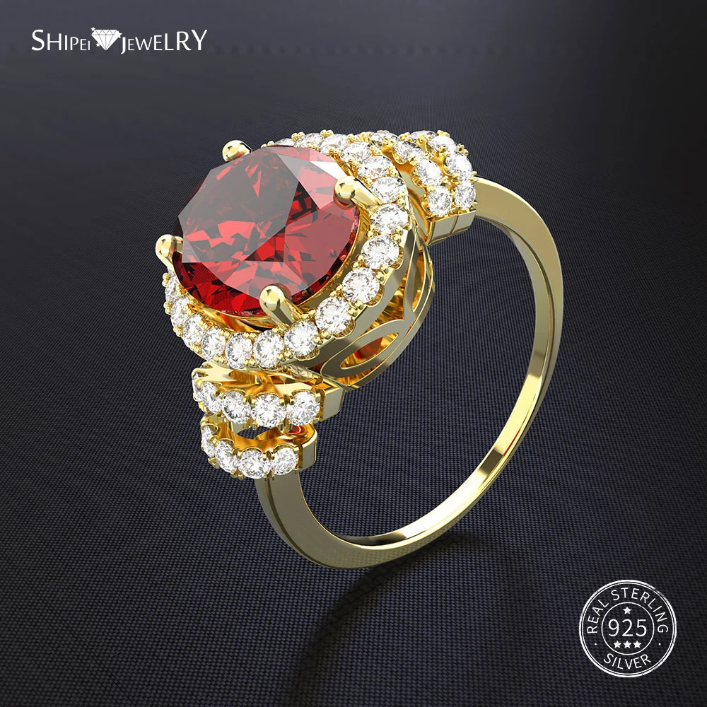 Shipei Genuine Ruby Ring Silver 925 Jewelry For Women Gold Wedding Ring Gemstone Engagement Anniversary Gift
Shipei Genuine Ruby Ring Silver 925 Jewelry For Women Gold Wedding Ring Gemstone Engagement Anniversary Gift