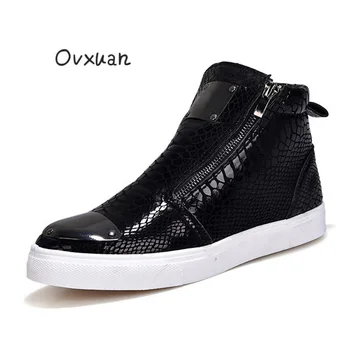 Glitter Snake Pattern Leather Sheet Metal Luxury High Top Shoes for men Loafers European Male Designer Banquet Prom Dress Shoes
Glitter Snake Pattern Leather Sheet Metal Luxury High Top Shoes for men Loafers European Male Designer Banquet Prom Dress Shoes