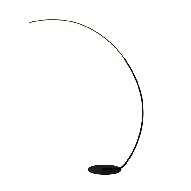 Slim-Design-LED-Floor-Lamp-with-Long-Arm-in-Black-or-White-Dimmable-LED-with-Remote (4)