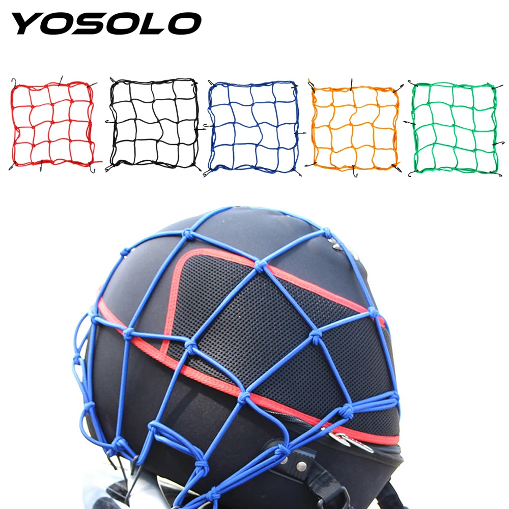 YOSOLO Helmet Rope Net Pieces Motorcycle Fuel Tank Network 6 Hooks Hold Down Travel Goods Luggage Net Bag
YOSOLO Helmet Rope Net Pieces Motorcycle Fuel Tank Network 6 Hooks Hold Down Travel Goods Luggage Net Bag