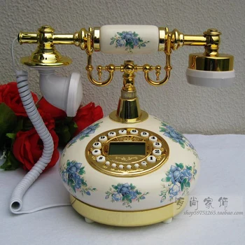 Antique ceramic telephone set blue and white porcelain wedding gift phone call to show fashion cute
Antique ceramic telephone set blue and white porcelain wedding gift phone call to show fashion cute