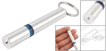 10X Cylinder Shape Blue Silver Tone Car Static Elimination Discharger Anti-Static Keychain
10X Cylinder Shape Blue Silver Tone Car Static Elimination Discharger Anti-Static Keychain