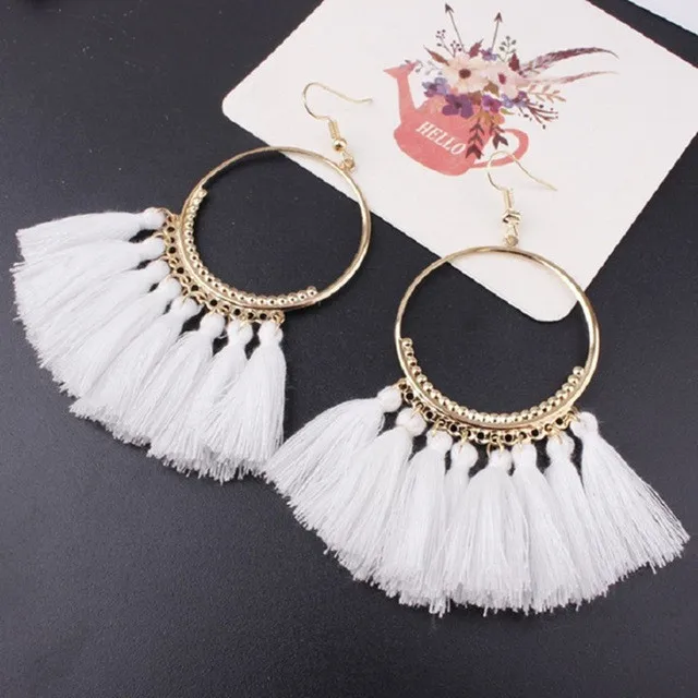 Tassel statement earrings 2019 summer long beaded earrings for women handmade big dangle earing fashion jewelry trendy wholesale
Tassel statement earrings 2019 summer long beaded earrings for women handmade big dangle earing fashion jewelry trendy wholesale