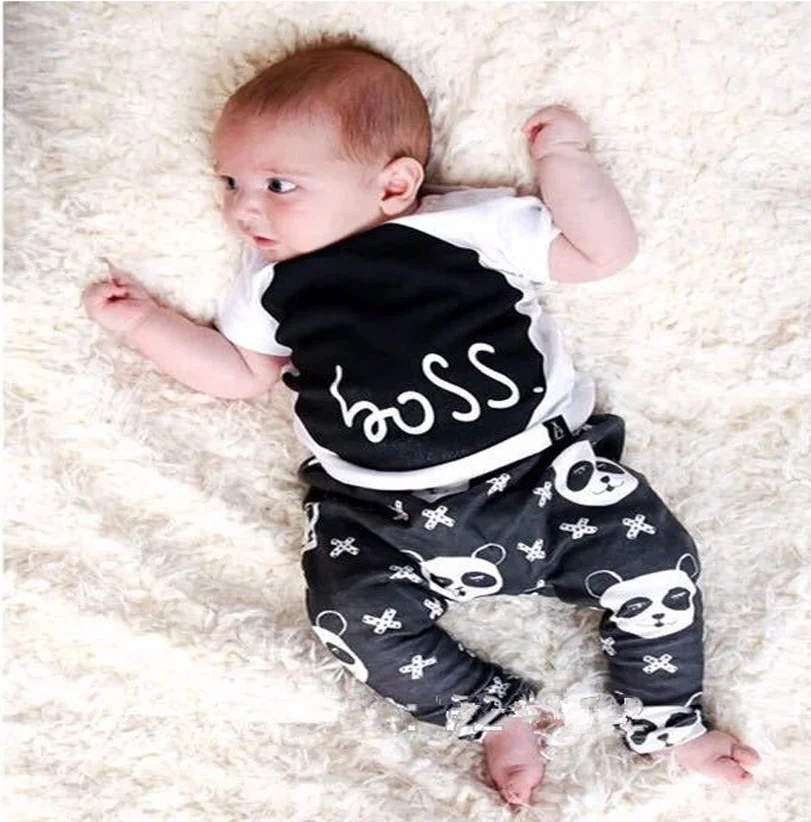 2017 new style Baby bebes clothes sets Summer clothing sets baby boy girl clothes set Short-sleeve and pants