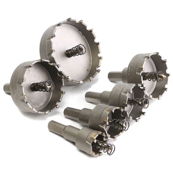 6Pcs Hole Saw Set Carbide Tip Drill Bit Hole Saw Alloyl Cutter