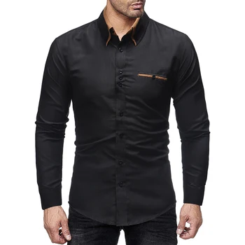 Men's Shirts 2018 Spring New Fashion Brand Fit Solid color Shirt Male Long Sleeves Casual Shirt Camisa Masculina Size XXL
Men's Shirts 2018 Spring New Fashion Brand Fit Solid color Shirt Male Long Sleeves Casual Shirt Camisa Masculina Size XXL