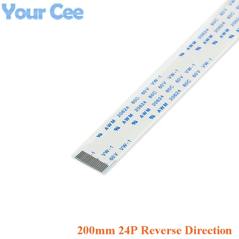 5 pcs 24 PIN 200MM Length 0.5mm Pitch FFC FPC TTL Ribbon Flat Cable Reverse Direction Flex For Camera Touchpad Mouse Pad
5 pcs 24 PIN 200MM Length 0.5mm Pitch FFC FPC TTL Ribbon Flat Cable Reverse Direction Flex For Camera Touchpad Mouse Pad