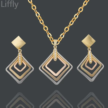 Liffly Fashion Turkey Necklace Earrings Jewelry Sets Women Party Wedding Jewelry Accessories Hollow Crystal Pendant Jewelry
Liffly Fashion Turkey Necklace Earrings Jewelry Sets Women Party Wedding Jewelry Accessories Hollow Crystal Pendant Jewelry
