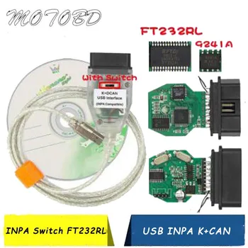 Car Diagnostic Tool Connect Cable 3 Type Optional INPA for BM K+CAN FT232RL Chip with Switch
Car Diagnostic Tool Connect Cable 3 Type Optional INPA for BM K+CAN FT232RL Chip with Switch