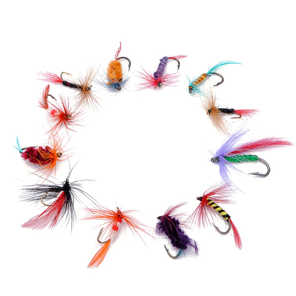 12Pcs/Set Fly Fishing Lure Set Style Insect Artificial Bait Carp Fishing Swimbait With Feather Single Hook Suitable For Any Fish
12Pcs/Set Fly Fishing Lure Set Style Insect Artificial Bait Carp Fishing Swimbait With Feather Single Hook Suitable For Any Fish