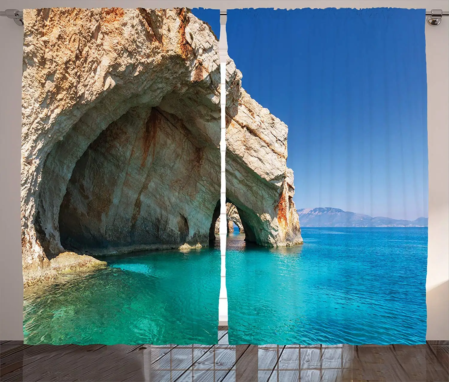 Blue Curtains Room Decorations Sea Cave On Zakynthos Island in Greece Vacation Relaxing Seascape Coastline Picture Living Room
Blue Curtains Room Decorations Sea Cave On Zakynthos Island in Greece Vacation Relaxing Seascape Coastline Picture Living Room