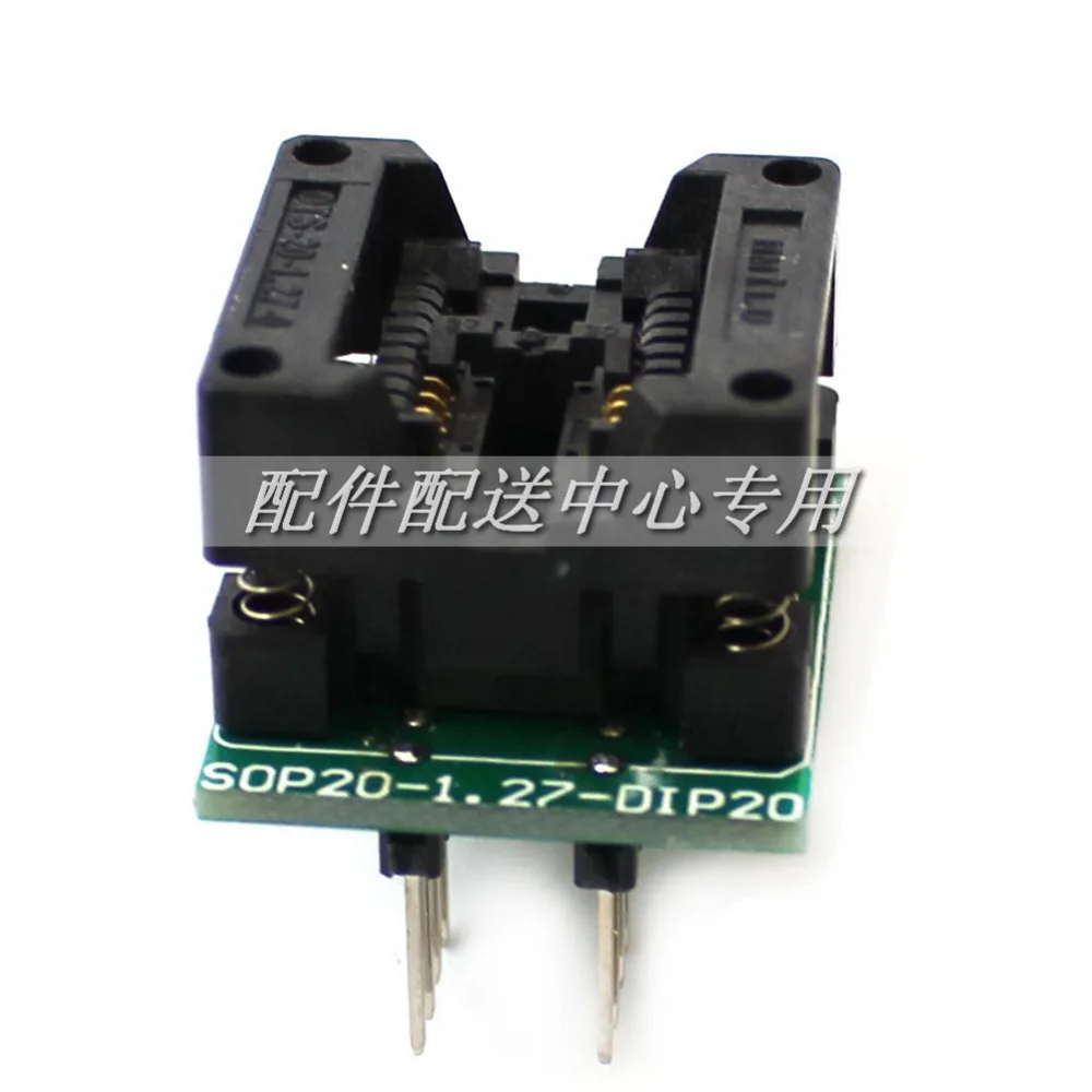 SOP20 to DIP20 SOP20-1.27-DIP20 Support wide SOP8 IC Test Converter Socket Chip Programmer Adapter
SOP20 to DIP20 SOP20-1.27-DIP20 Support wide SOP8 IC Test Converter Socket Chip Programmer Adapter