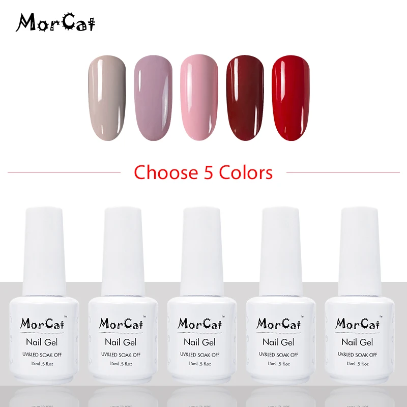 MorCat Gel 5 pcs Gel Nail Polish15ml Nude Color Coat UV Varnish Nail Gel Lacquer UV Gel Nail Art UV Semi Permanent Varnish
MorCat Gel 5 pcs Gel Nail Polish15ml Nude Color Coat UV Varnish Nail Gel Lacquer UV Gel Nail Art UV Semi Permanent Varnish