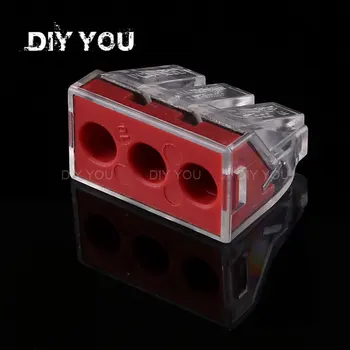 30/50/100pcs PCT-103D/DIY YOU Universal Compact Wire Wiring Connector 3pin Conductor Terminal Block With Lever Free shipping
30/50/100pcs PCT-103D/DIY YOU Universal Compact Wire Wiring Connector 3pin Conductor Terminal Block With Lever Free shipping