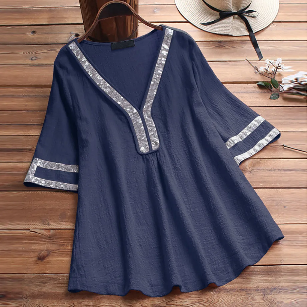womens blouses and tops summer 2019 Ladies Sequins Patchwork Sexy Short Sleeve Shirt Pullover Tops tunic shirts blusa feminina
womens blouses and tops summer 2019 Ladies Sequins Patchwork Sexy Short Sleeve Shirt Pullover Tops tunic shirts blusa feminina