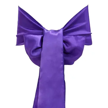 25pcs 15x275cm Elegant Soft Satin Bowknot Chair Cover Sashes Bows Ribbons for Wedding Banquet Party Decoration (Purple)
25pcs 15x275cm Elegant Soft Satin Bowknot Chair Cover Sashes Bows Ribbons for Wedding Banquet Party Decoration (Purple)