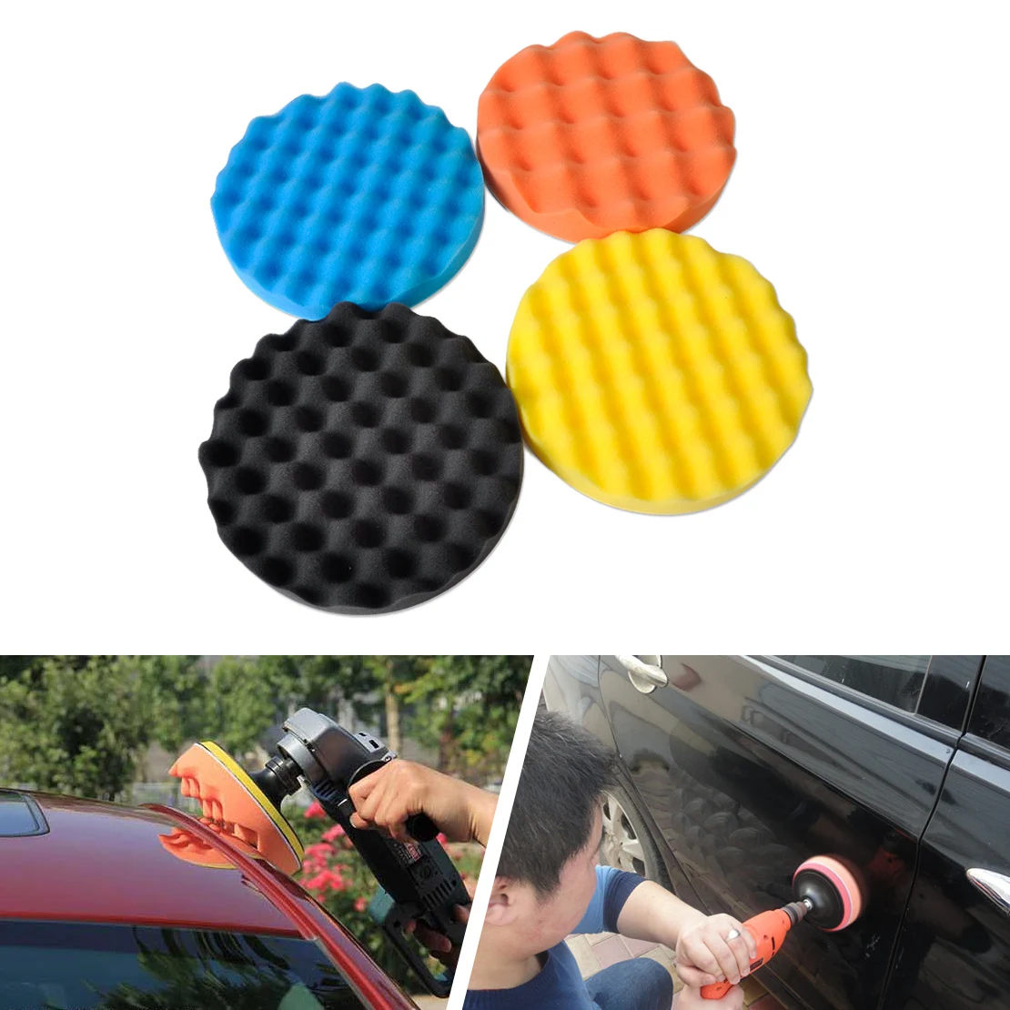 CITALL 4pcs 7" Waffle Wave Foam Pad Set for Car Vehicle Buffing Polishing Glazing Car Antiques Polishing
CITALL 4pcs 7" Waffle Wave Foam Pad Set for Car Vehicle Buffing Polishing Glazing Car Antiques Polishing
