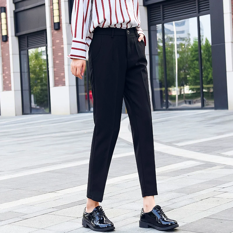 Female Business Suit Pants Women Pencil Pants High Waist Pockets Black Work Trousers 2019 Spring Ankle-length Pants pantalon
Female Business Suit Pants Women Pencil Pants High Waist Pockets Black Work Trousers 2019 Spring Ankle-length Pants pantalon