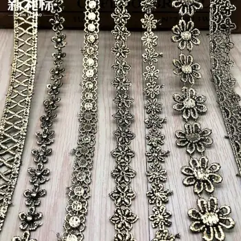 15Yards Embroidered Small FlowerLace Ribbon Sewing Applique Gold Lace Trims Tape Wedding Party Decor Craft Dentelle Blanche
15Yards Embroidered Small FlowerLace Ribbon Sewing Applique Gold Lace Trims Tape Wedding Party Decor Craft Dentelle Blanche