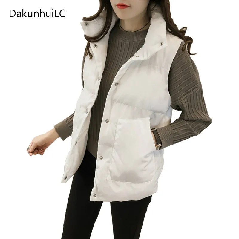 2019 Women Winter Down Vest Coat Slim Fit Vests Female Casual Warm Waistcoat Black White Vest Plus Size S-4XL
2019 Women Winter Down Vest Coat Slim Fit Vests Female Casual Warm Waistcoat Black White Vest Plus Size S-4XL