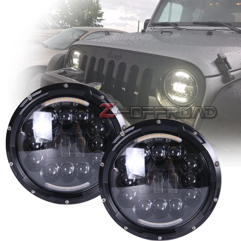 For Jeep JK 7" Projector Headlight Led For Jeep Wrangler 97-15 Hummer Toyota Defender 7" LED Headlamp For Lada 4x4 urban Niva
For Jeep JK 7" Projector Headlight Led For Jeep Wrangler 97-15 Hummer Toyota Defender 7" LED Headlamp For Lada 4x4 urban Niva