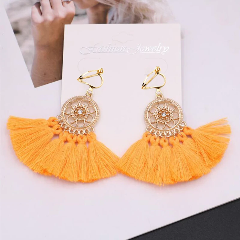 JIOFREE Tassel earrings bohemian statement luxury long Clip On Earrings Without Piercing handmade women geometric Boho Jewelry
JIOFREE Tassel earrings bohemian statement luxury long Clip On Earrings Without Piercing handmade women geometric Boho Jewelry