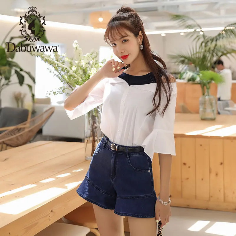 Dabuwawa 2019 New Summer Women's Denim Shorts Fashion Loose Shorts Dark Blue D18BSP009
Dabuwawa 2019 New Summer Women's Denim Shorts Fashion Loose Shorts Dark Blue D18BSP009