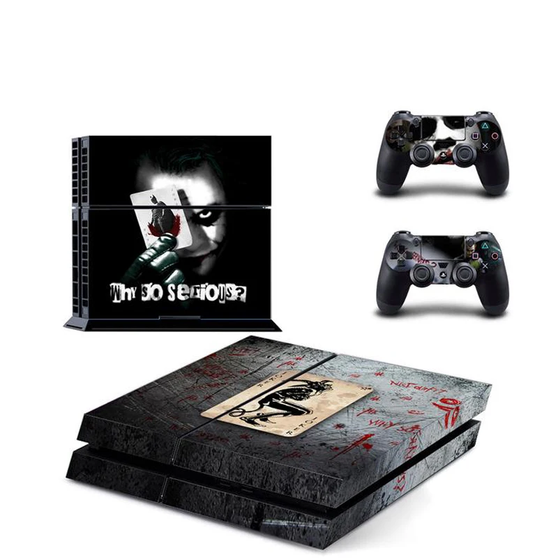 Joker For PS4 Vinyl Skin Sticker Cover for Sony PlayStation 4 Console and 2 controller Decal Cover Game Accessories
Joker For PS4 Vinyl Skin Sticker Cover for Sony PlayStation 4 Console and 2 controller Decal Cover Game Accessories