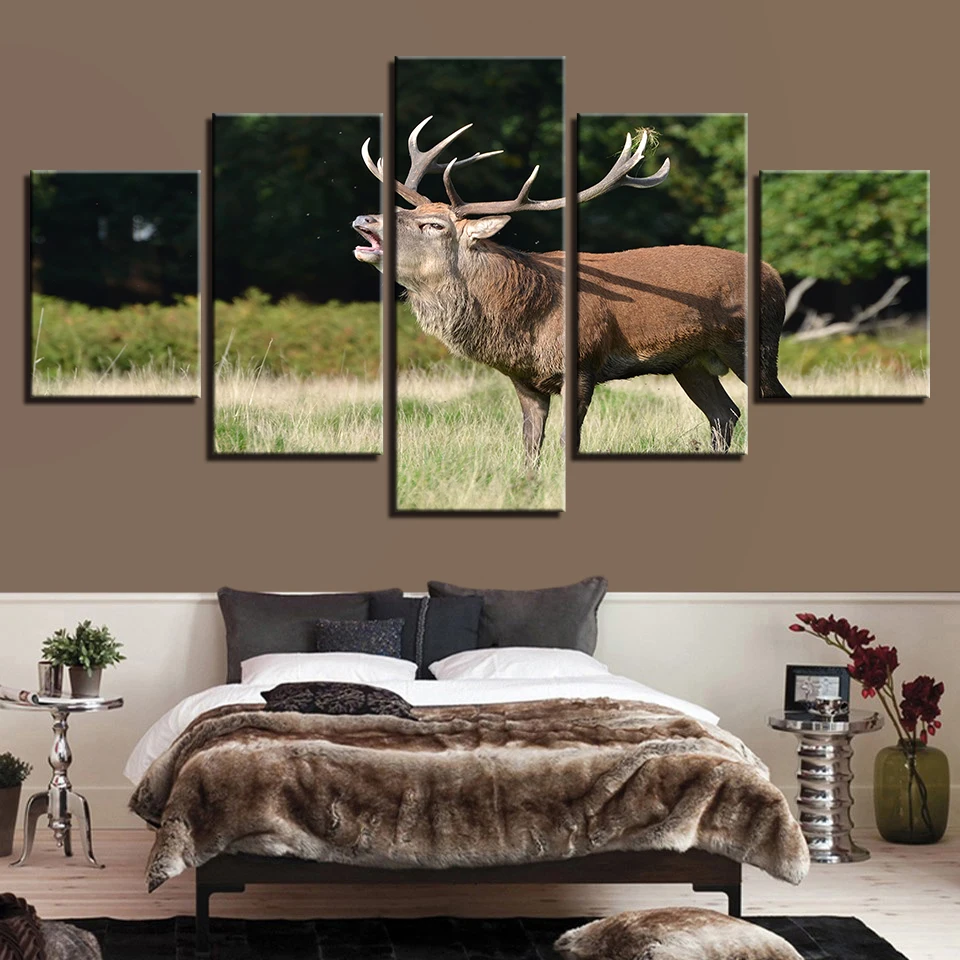 Canvas HD Prints Poster Living Room Wall Art Animal Pictures 5 Pieces Forest Steppe Deer Paintings Modular Home Decor Framework
Canvas HD Prints Poster Living Room Wall Art Animal Pictures 5 Pieces Forest Steppe Deer Paintings Modular Home Decor Framework