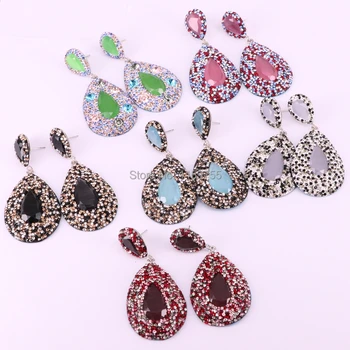 New Design 4Pair Fashion faceted cat eye stone dangle earrings multi color drop shape gems jewelry for women
New Design 4Pair Fashion faceted cat eye stone dangle earrings multi color drop shape gems jewelry for women