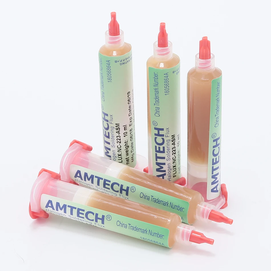 AMTECH NC-223-ASM 10cc BGA Flux PCB Flux Paste No-Clean Solder / SMD Soldering Paste Flux Grease
AMTECH NC-223-ASM 10cc BGA Flux PCB Flux Paste No-Clean Solder / SMD Soldering Paste Flux Grease