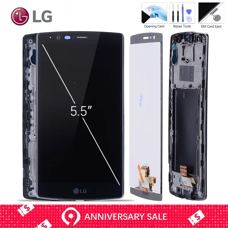 Display for LG G4 LCD Touch Screen Digitizer with Frame Orginal 5.5 inch H810 H811 Dual H818 Black
Display for LG G4 LCD Touch Screen Digitizer with Frame Orginal 5.5 inch H810 H811 Dual H818 Black