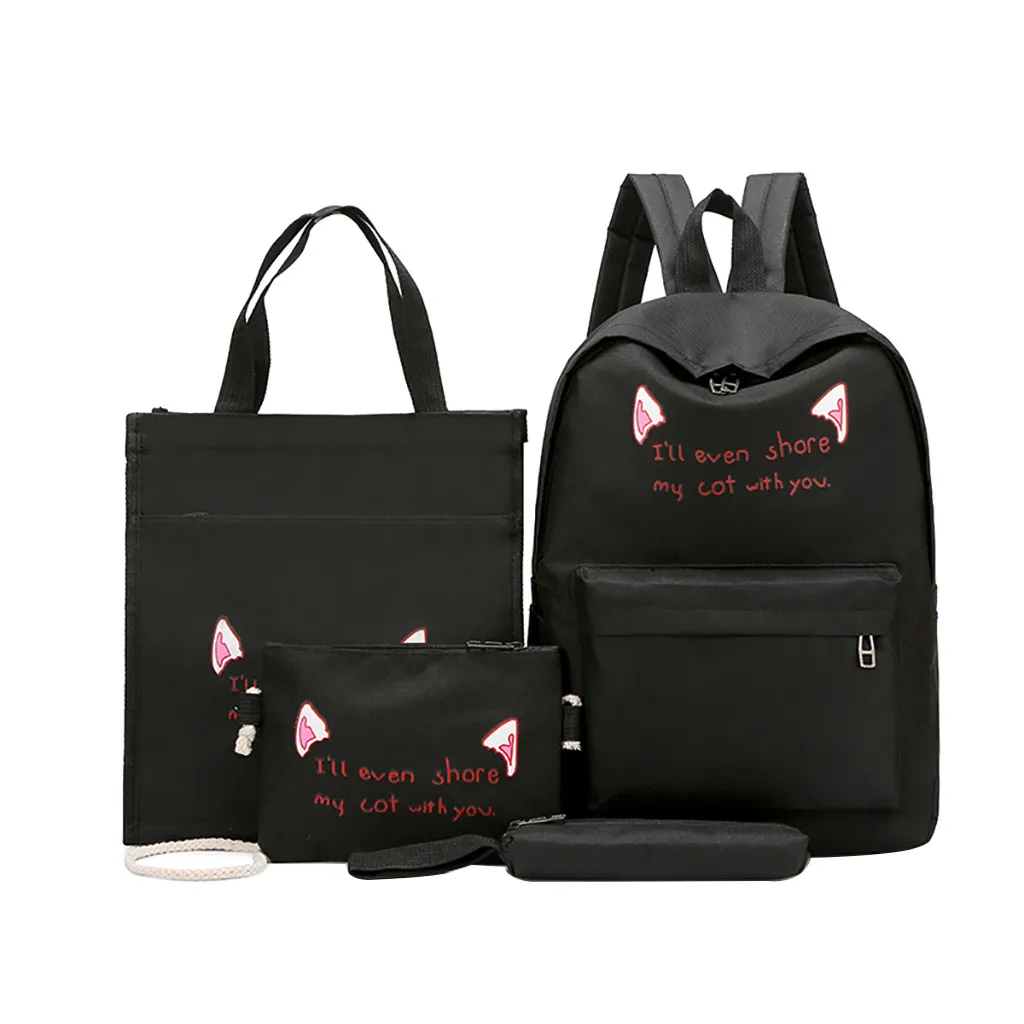 Women Color Matching Wild Leisure Travel Student Backpack Four-piece Set Mochilas Mujer 2019 Backpack Mochilas
Women Color Matching Wild Leisure Travel Student Backpack Four-piece Set Mochilas Mujer 2019 Backpack Mochilas