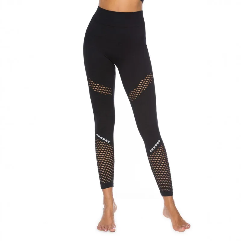 Fitness Mesh Leggings Women Fashion High Waist Polyester Solid Black Breathable Push Up Stitching Female leggings
Fitness Mesh Leggings Women Fashion High Waist Polyester Solid Black Breathable Push Up Stitching Female leggings
