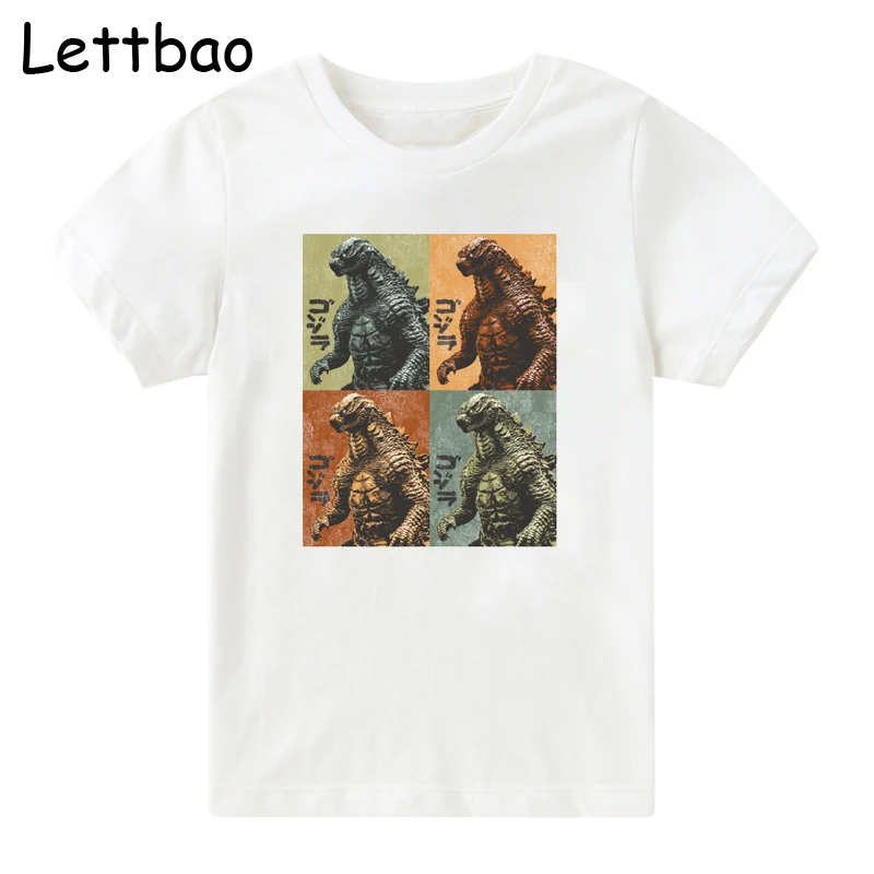 Super Cool Godzilla Prints T-shirt for Boy Short Sleeved Cotton Children's T Shirt THE KING OF MONSTER Casual T-shirts for Boys
Super Cool Godzilla Prints T-shirt for Boy Short Sleeved Cotton Children's T Shirt THE KING OF MONSTER Casual T-shirts for Boys