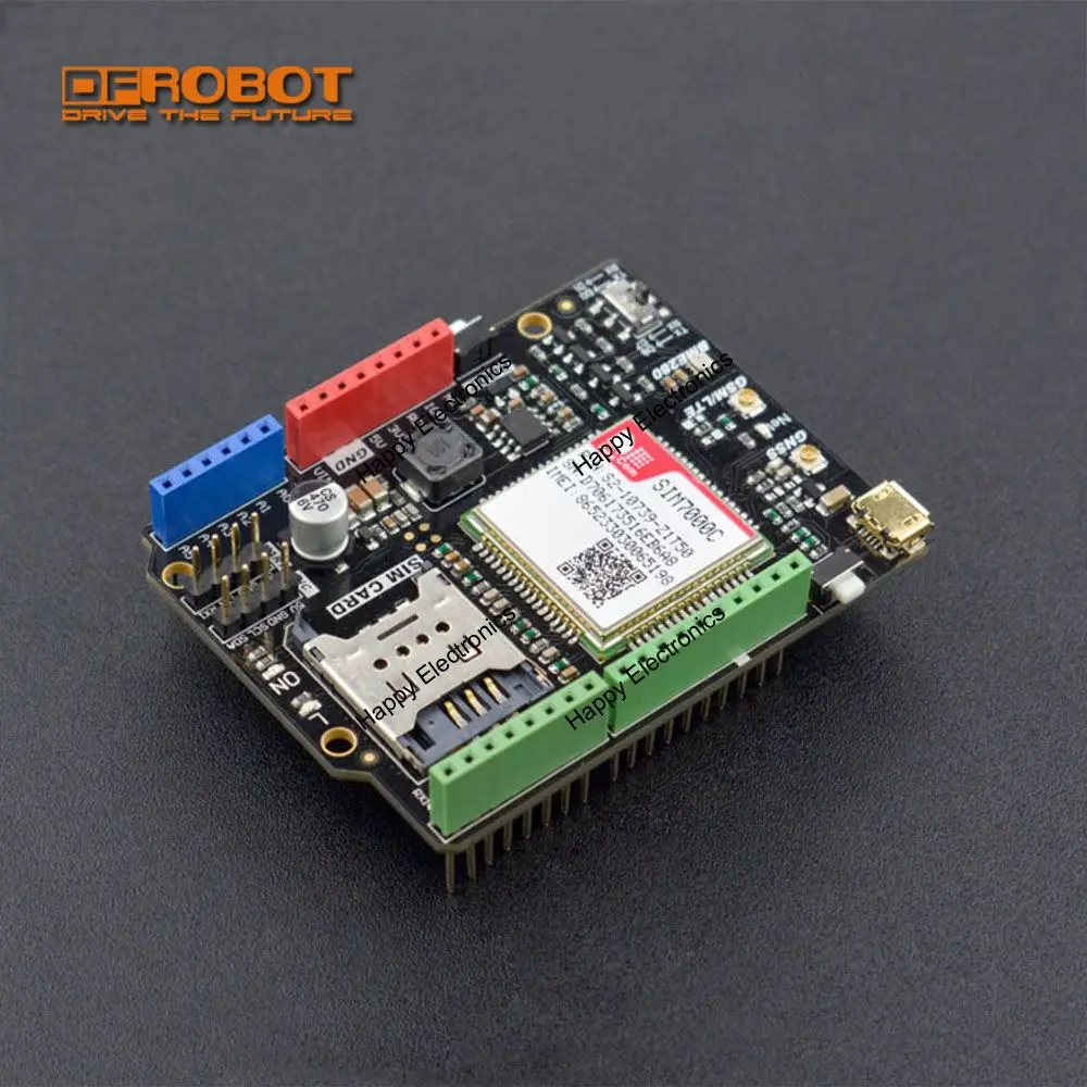 DFRobot SIM7000C для Arduino NB IoT LTE GPRS GPS расширительный щит с поддержкой GLONASS Европейская