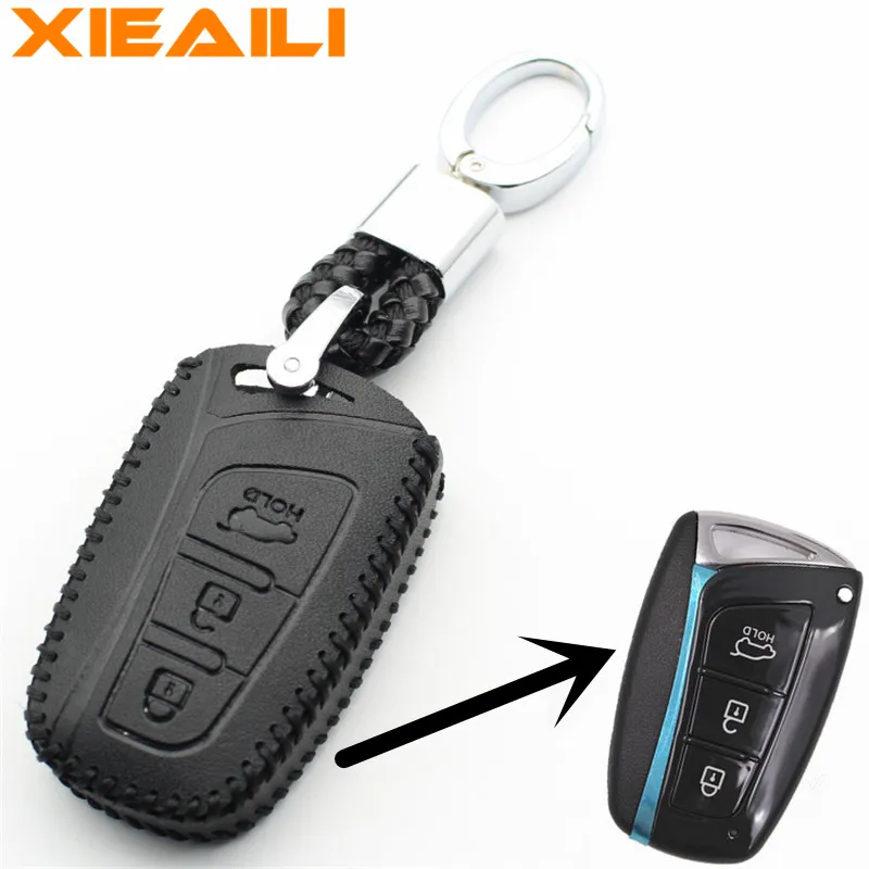 XIEAILI Genuine Leather 3Button Smart Key Fob Case Cover For Hyundai I45/New Santafe/Solaris/Tucson/Accent H150
XIEAILI Genuine Leather 3Button Smart Key Fob Case Cover For Hyundai I45/New Santafe/Solaris/Tucson/Accent H150