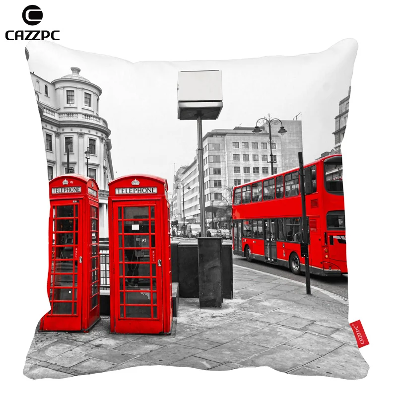 Black and white London City Retro Red bus and Telephone Boxes Car Decorative Throw Pillowcase Pillow cases Cushion Covers Sofa
Black and white London City Retro Red bus and Telephone Boxes Car Decorative Throw Pillowcase Pillow cases Cushion Covers Sofa