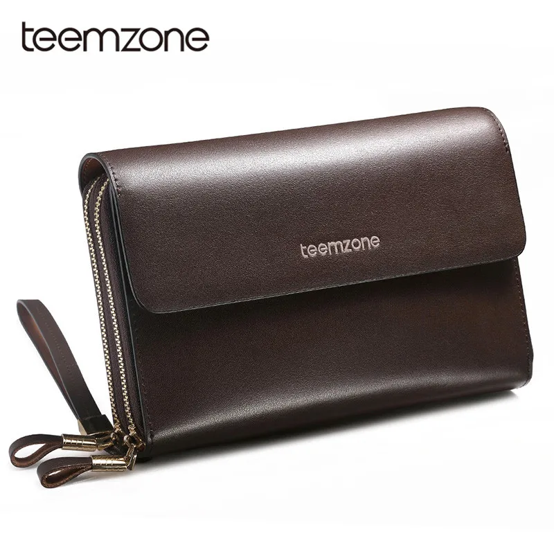 Teemzone Genuine Leather Clutches Fashion Men Hand Bag Small ipad Purse Male Tote Oil Wax Male Tote Bags Men's Handbags S3348
Teemzone Genuine Leather Clutches Fashion Men Hand Bag Small ipad Purse Male Tote Oil Wax Male Tote Bags Men's Handbags S3348