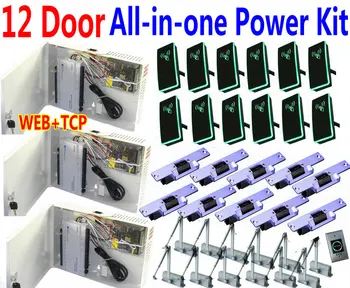 12 Door PSU Power All-in-one Power Supply Box+RF ID Card readers+Door strike lock+Door closer+Access controller Web TCP Panels
12 Door PSU Power All-in-one Power Supply Box+RF ID Card readers+Door strike lock+Door closer+Access controller Web TCP Panels