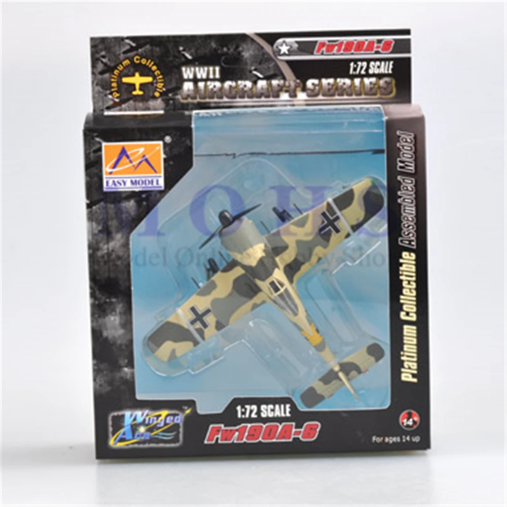 EASYMODEL scale model 36400 1/72 scale aircraft Fw190A assembled model finished model FW190 Fw190A-6,5/JG54 Autumn 1943
EASYMODEL scale model 36400 1/72 scale aircraft Fw190A assembled model finished model FW190 Fw190A-6,5/JG54 Autumn 1943
