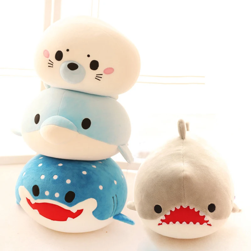 Cute Dolphin Seal Whale Shark Plush Toys Cartoon Stuffed Animals Pillow Soft Cushion For Children Adult Birthday Gift
Cute Dolphin Seal Whale Shark Plush Toys Cartoon Stuffed Animals Pillow Soft Cushion For Children Adult Birthday Gift