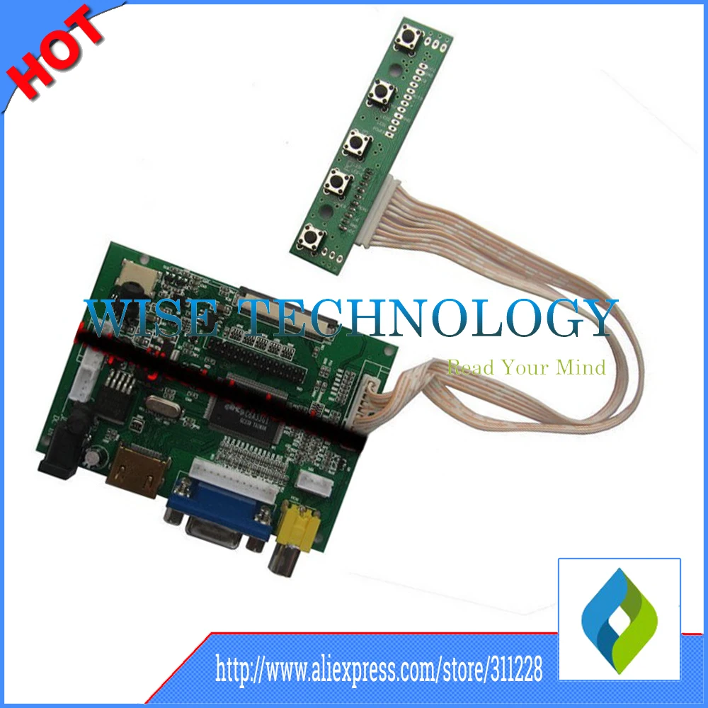 HDMI+VGA+2AV Lcd Display Controller Board Kit for 7" LCD Monitor Raspberry Pi 
HDMI+VGA+2AV Lcd Display Controller Board Kit for 7" LCD Monitor Raspberry Pi