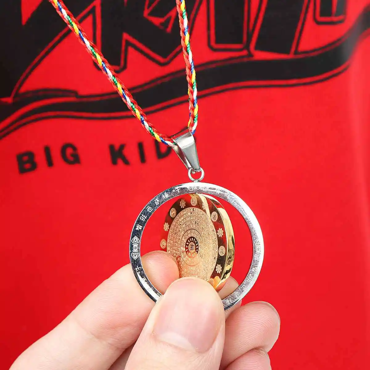 Blessed Mandala Pendant Necklace Lucky Charm Stainless Steel 100 Syllable Mantra of Vajrasattva Realm Vajra Mantra gift jewelry
Blessed Mandala Pendant Necklace Lucky Charm Stainless Steel 100 Syllable Mantra of Vajrasattva Realm Vajra Mantra gift jewelry