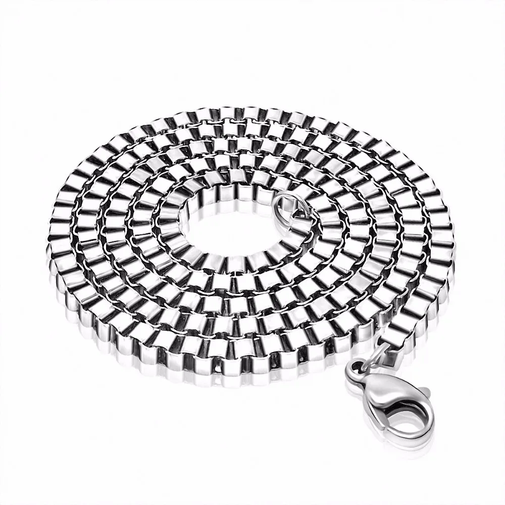 New long vintage Venice Box stainless steel chain hot sale fashion jewelry 4mm Width Silver Color 18-32 inch STN-025
New long vintage Venice Box stainless steel chain hot sale fashion jewelry 4mm Width Silver Color 18-32 inch STN-025