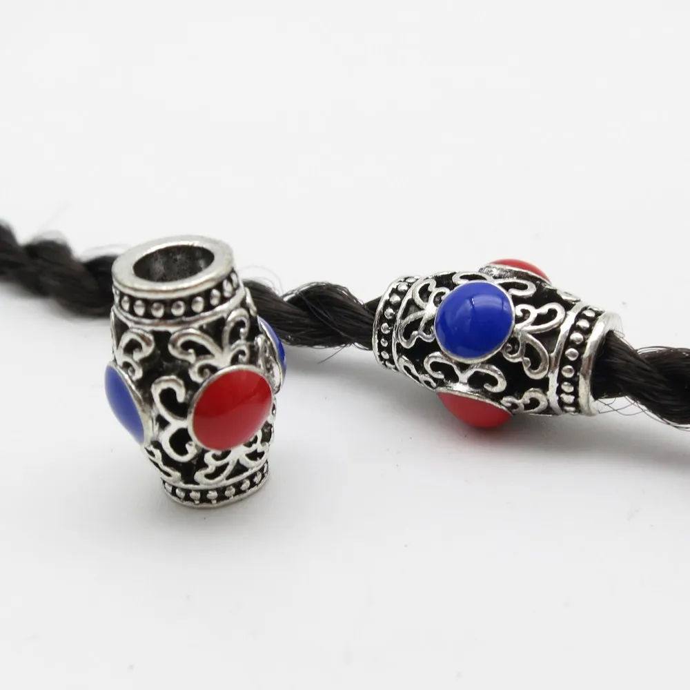 2Pcs/Lot thickness red blue hair braid dread dreadlock beads rings tube accessories approx 5.5mm hole
2Pcs/Lot thickness red blue hair braid dread dreadlock beads rings tube accessories approx 5.5mm hole