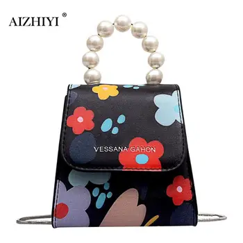 Luxury Women Bags Designer Small handbag Women Flower Printed PU Leather Shoulder Bag Retro Pearl Chain shoulder Crossbody Bag
Luxury Women Bags Designer Small handbag Women Flower Printed PU Leather Shoulder Bag Retro Pearl Chain shoulder Crossbody Bag